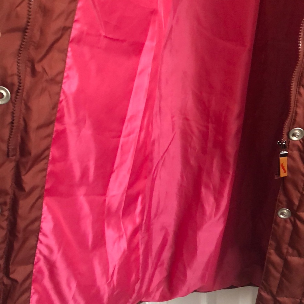 Full Length Down Burgundy Coat Size XS - Picture 10 of 11